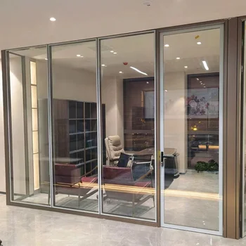 Modern Style Tempered Glass Modular Office Divider Partition Wall Acoustic for Interior Division-for Gym & Hospital Application