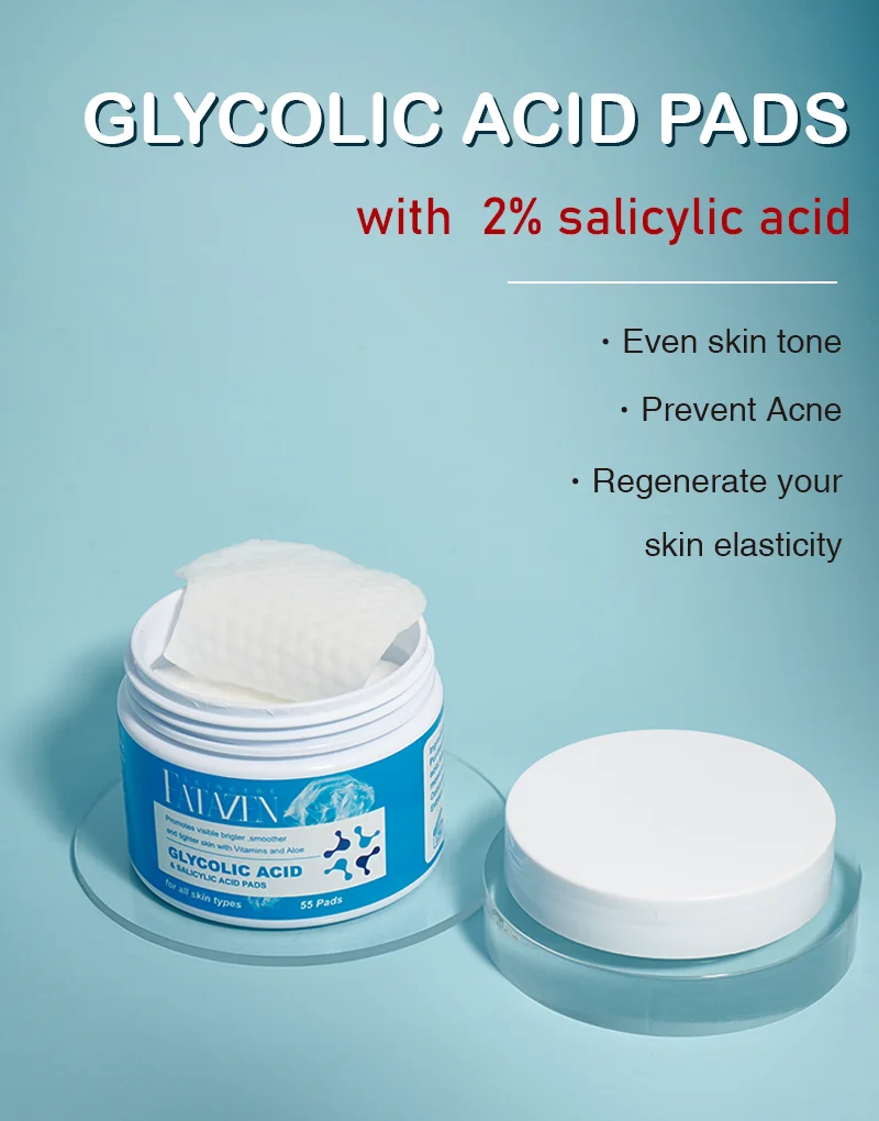 Fatazen Private Label Facial Exfoliating Peeling Pads Oem Ahabased