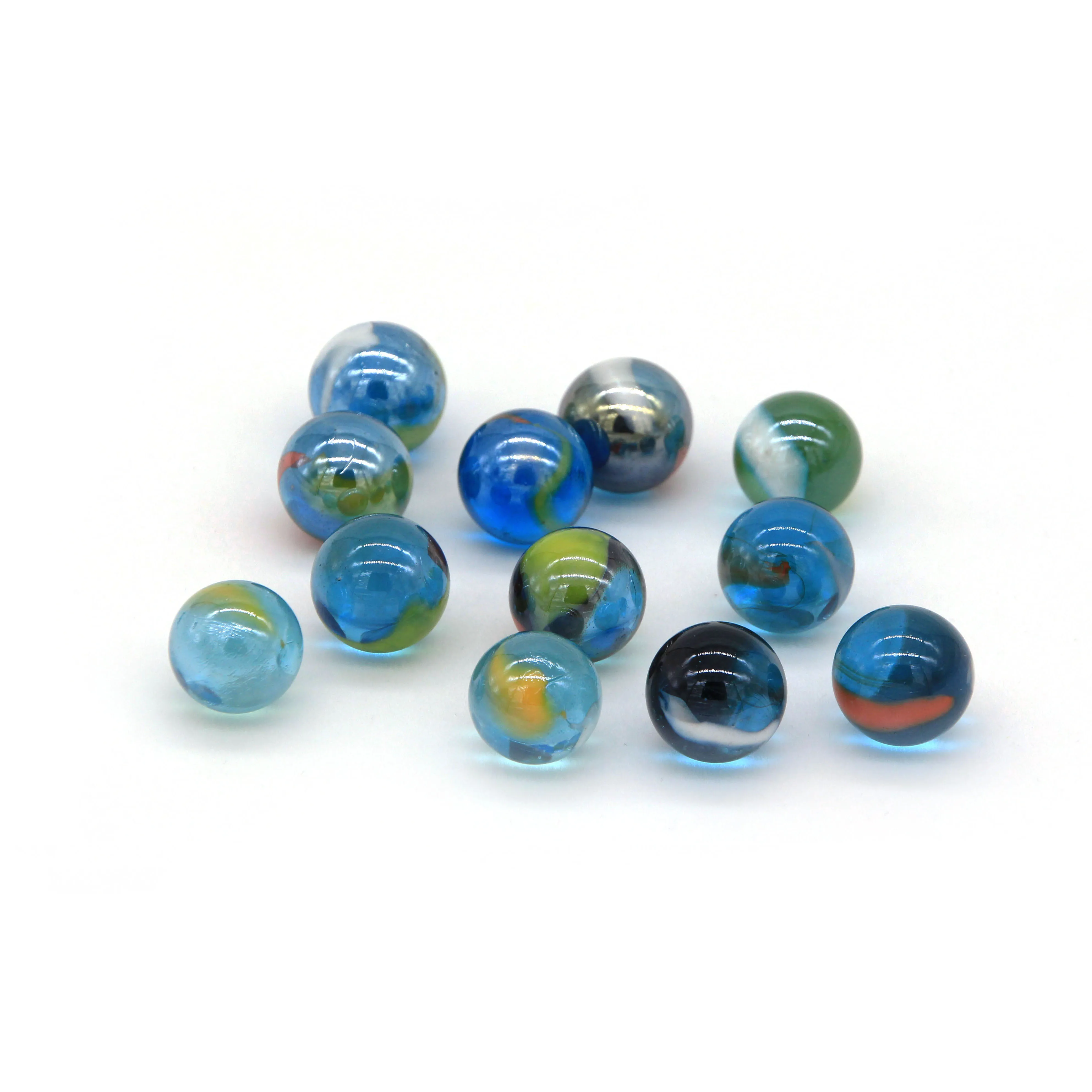 Цветные стеклянные шарики игрушка круглый стеклянный шар