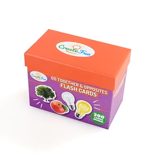 Customized Cartoon Children's Playing Cards Custom Flashcards 180 Pieces Educational Flash Cards for Kids