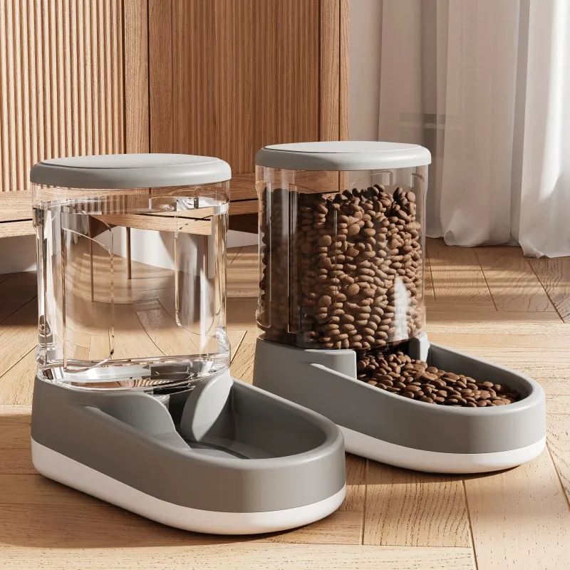 Large Capacity Food Collection Stress Free Pet Bowl Intelligent Automatic Pet Slow Feeder Interactive Water Dispenser
