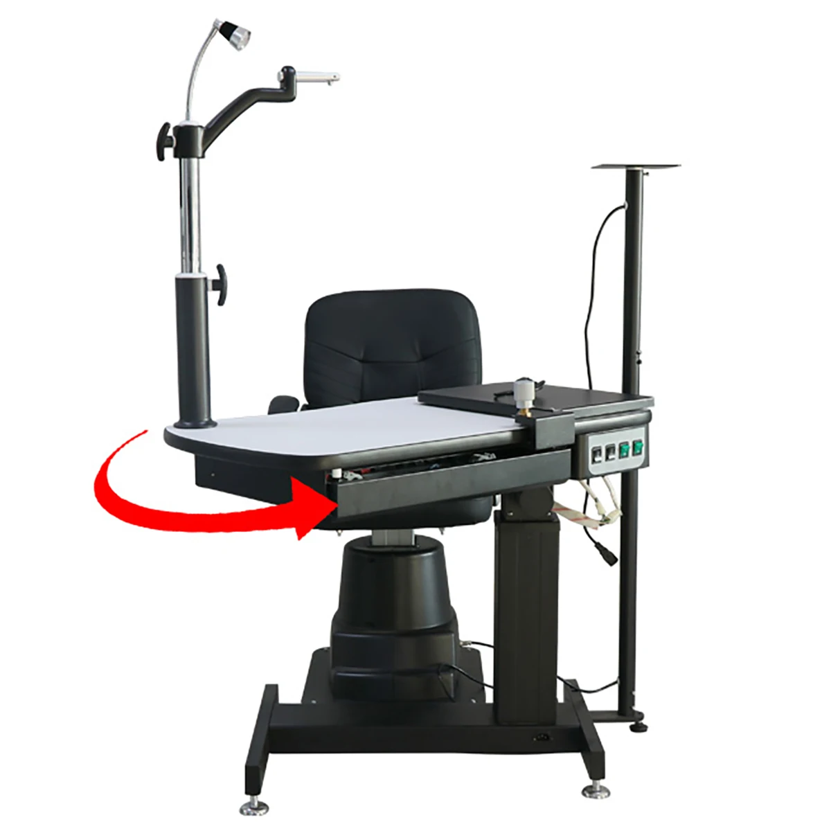 Optometry Ophthalmic Eye Refraction Unit Combination Table and Chair