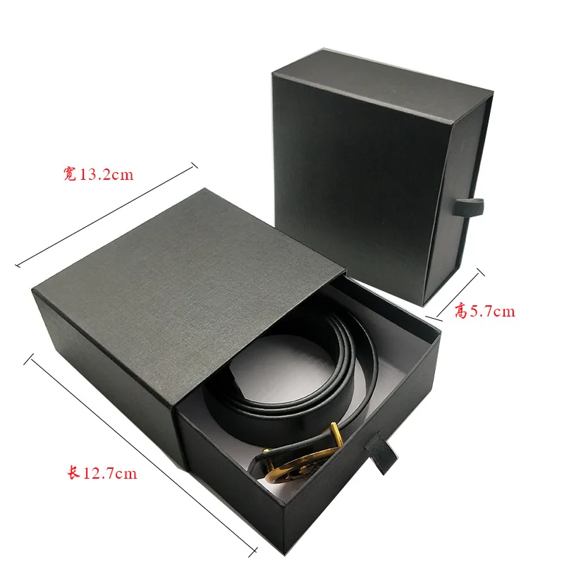 Custom wholesale rigid box lid and base box for belt pens glasses elegant high quality manufacture