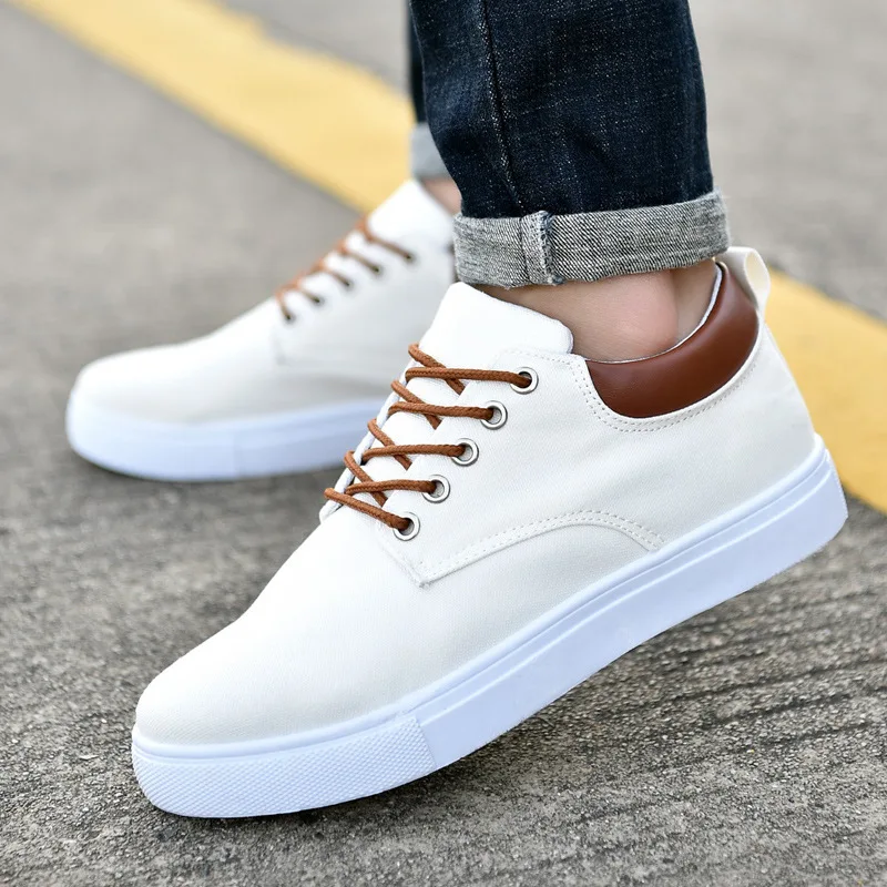 latest men's canvas shoes Large size fashion men's casual Sneakers shoes men's casual shoes all-match comfortable