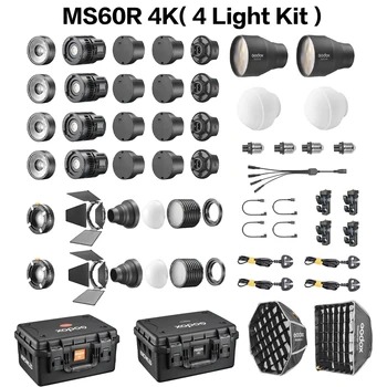 Godox KNOWLED MS60R 4K Kit RGB Color Four Light Crafted for Creatives Film Film Video Shooting Broadcast Video Production detail image