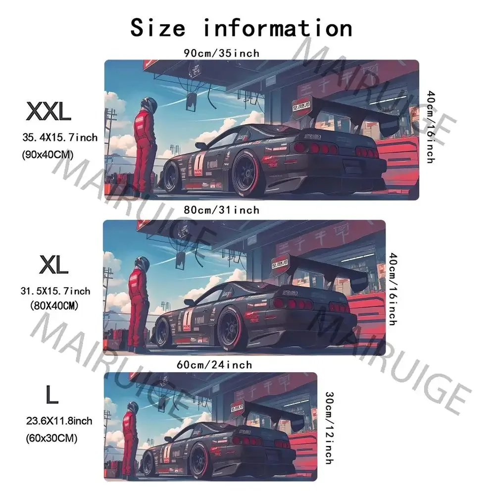 Japanese Painting Style Car Cool Stylish PC Gaming Mouse Pads Gamer Mats Teclado Ergonom aperçu 13
