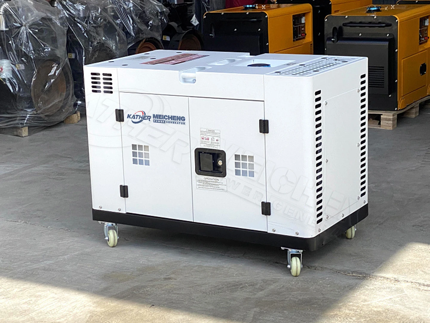 product double cylinder air cooled diesel silent generator with low noise level 15kw 12kw diesel gensets high quality diesel generator-7