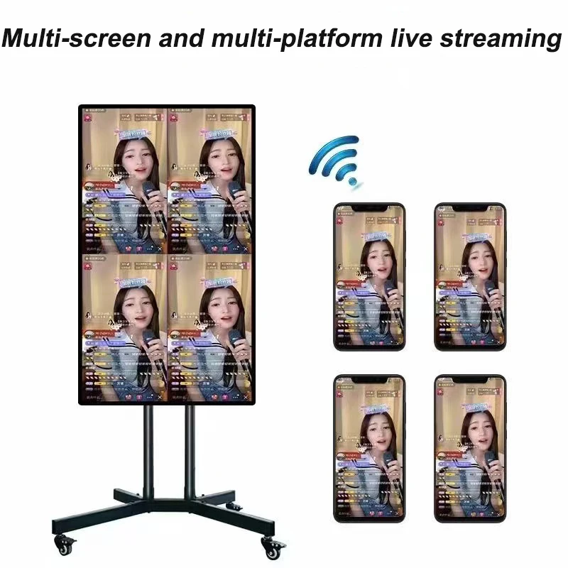 32 Inch Advertising Displays Vertical Smart Streaming Live Broadcast ...