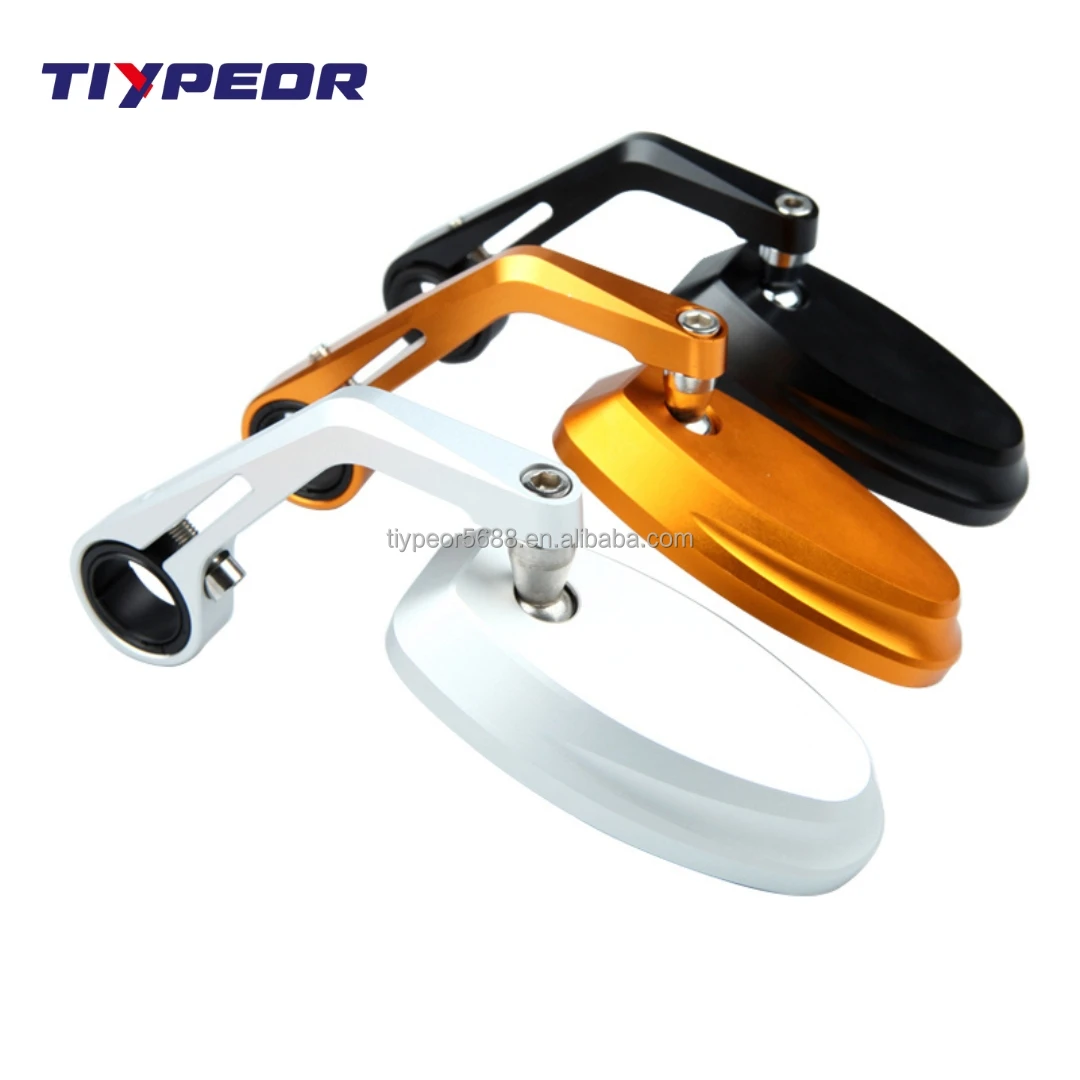 product tiypeor cnc aluminum mirror universal modify motorcycle handlebar motorbike bar end side rearview mirror-4
