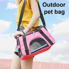 Oversized Breathable Pet Backpack Portable Cat and Dog Carry on Bag with Zipper Closure Solid Polyester Design for Outdoor Use