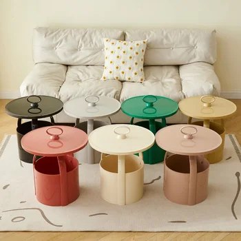 Cream Style Plastic Sofa Tables Storage Modern Storage Living Room Coffee Tables Sedentary Nordic Home Furniture Meja Sofa