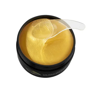 Advanced Korean Sheet Eye Mask Hyaluronic Acid 24K Gold Collagen Ginseng Extract Peptides Glycerin & Anti-Wrinkle Anti-Puffiness