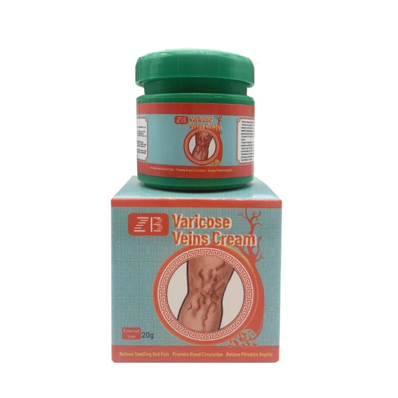 ZB Vascular Cream Varicose Vein Cream Spider Veins Vasculitis Cream Vein Pain Ointment 20g