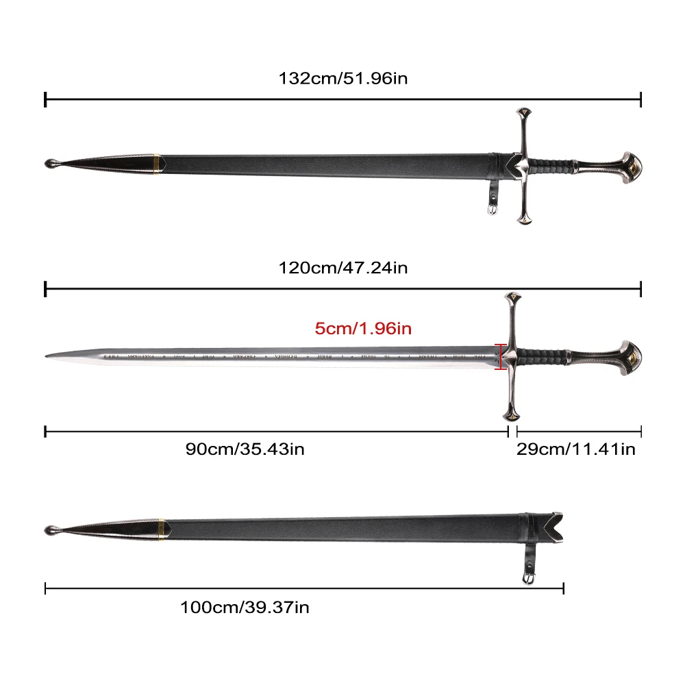 132cm ロード・オブ・ザ・リング ロートル ナルシル 440ss ブレード