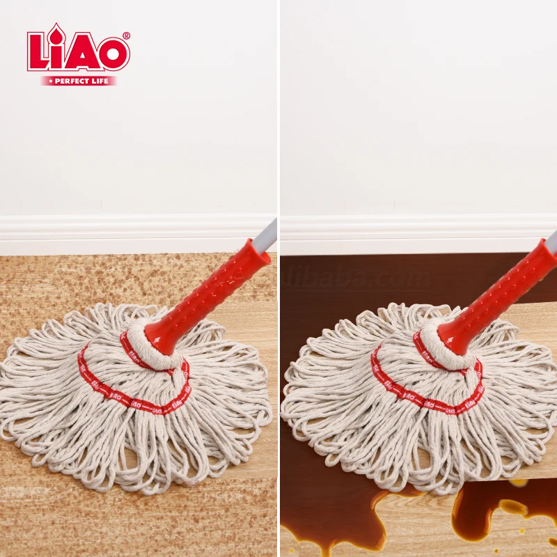 Buy Liao Wet Mop Floor Cleaning Cotton With Steel Stick Medium 1