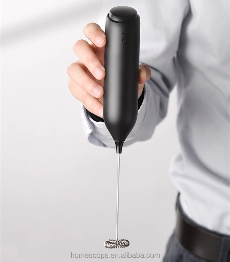 Portable Drink Mixer Stand Hand Milk Foamer Usb Rechargeable Powerful