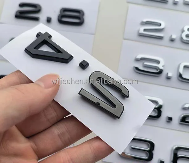 4abs Sticker 2.4 3.6 4.2 ABS Badge Car Stickers Logo Rear Trunk Displacement ...