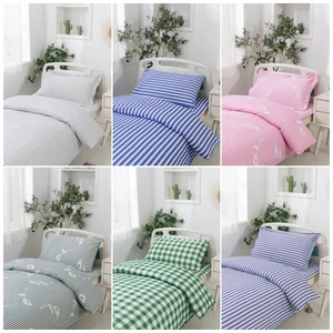 Premium Smooth Soft Anti-Shrink Striped Fabric Comfortable Elegant Washable Long-Lasting Stripe Fabric for Hospital