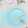 Assiette bleue 9 pouces * 10 pièces