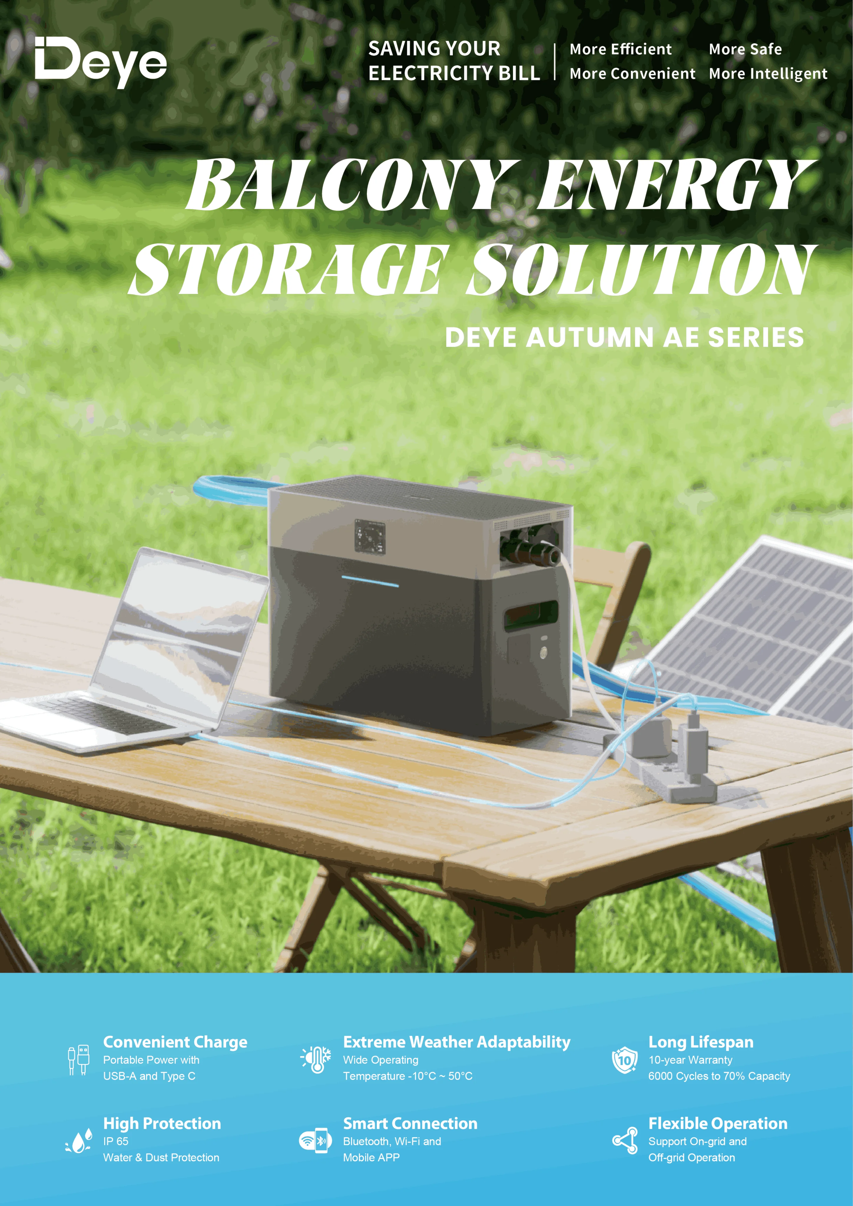 product stock promotion deye battery ess ae fs20 2h2 lifepo4 512v 40ah 2kwh ip65 protection all in one energy storage system-1