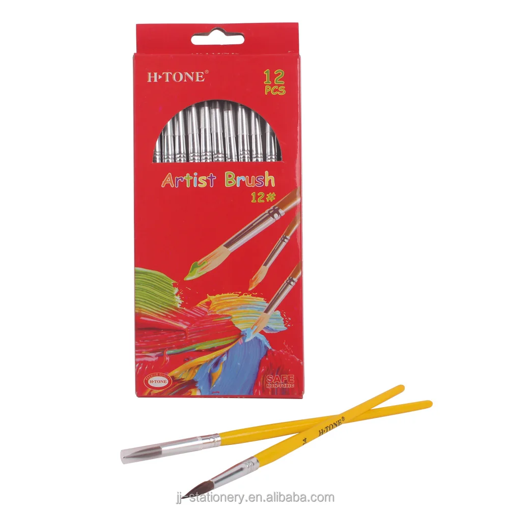 New Arrival Professional Art Paint Brush Set Wooden Handle Oil Painting