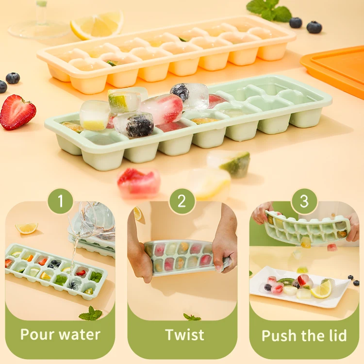 Haixing Hot Selling Ice Making Box With Lid Press Creative Ice Making Mold