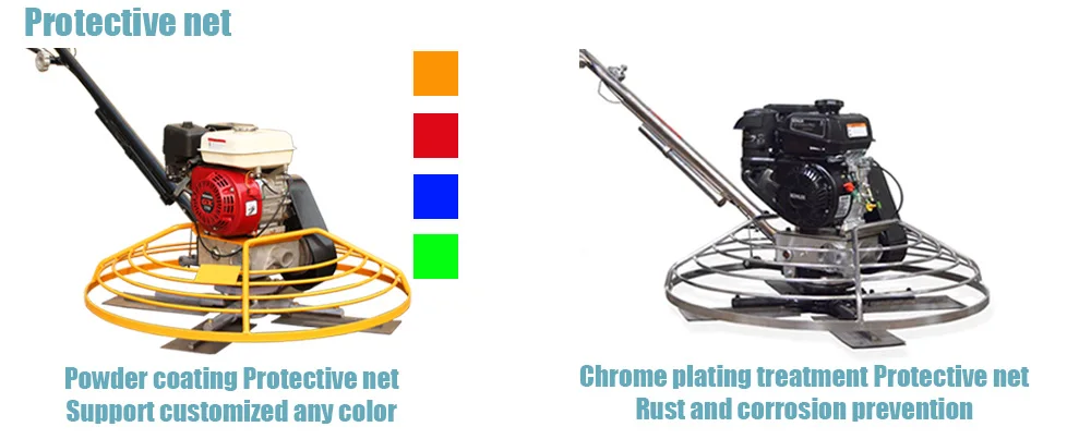EPA Handheld Power Trowel Machine for Concrete Polishing Engine Gearbox & Bearing Core Components Gasoline Power Source
