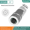 Rosca de tornillo femenina M12-A-8 PG9 recta