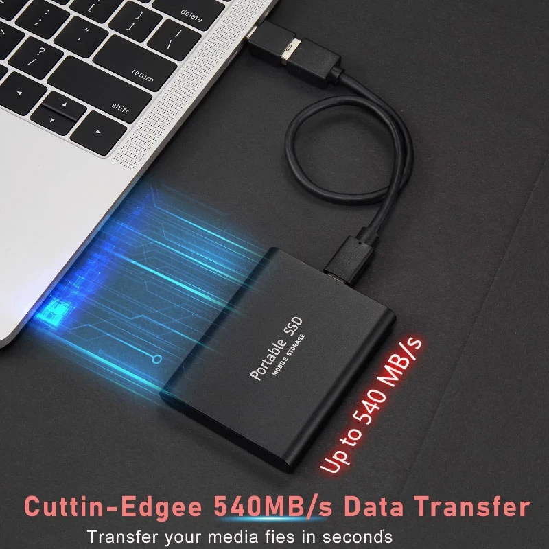 Portable  8TB Type-C USB 3.0 SSD External Hard Drive - Image 3