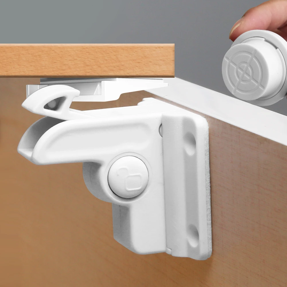 Child Hidden Drawers Locks Safety Kit For Baby Child Safety