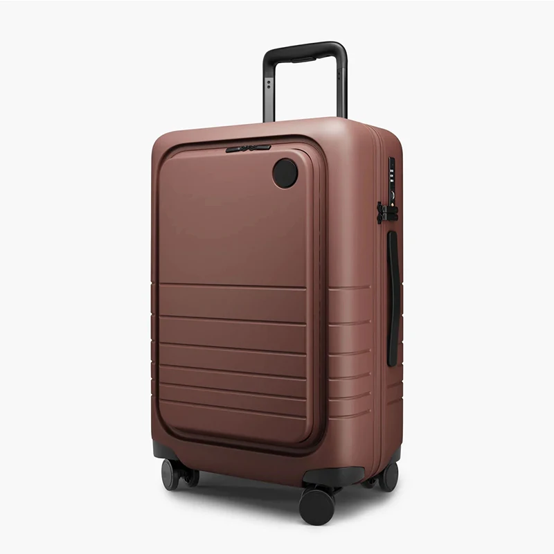 Custom LOGO Smart TSA Lock USB PC 20 Inch Suit Case Business Carry on Boarding Trolley Travel Suitcase Luggage With Laptop Bag