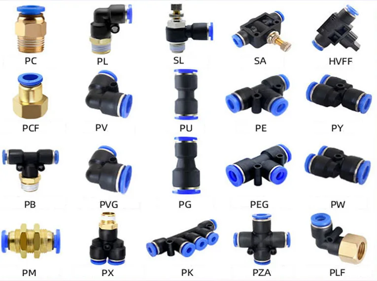 Sl Types Pneumatic Connector Types Pneumatic Elbow 90 Degree Control