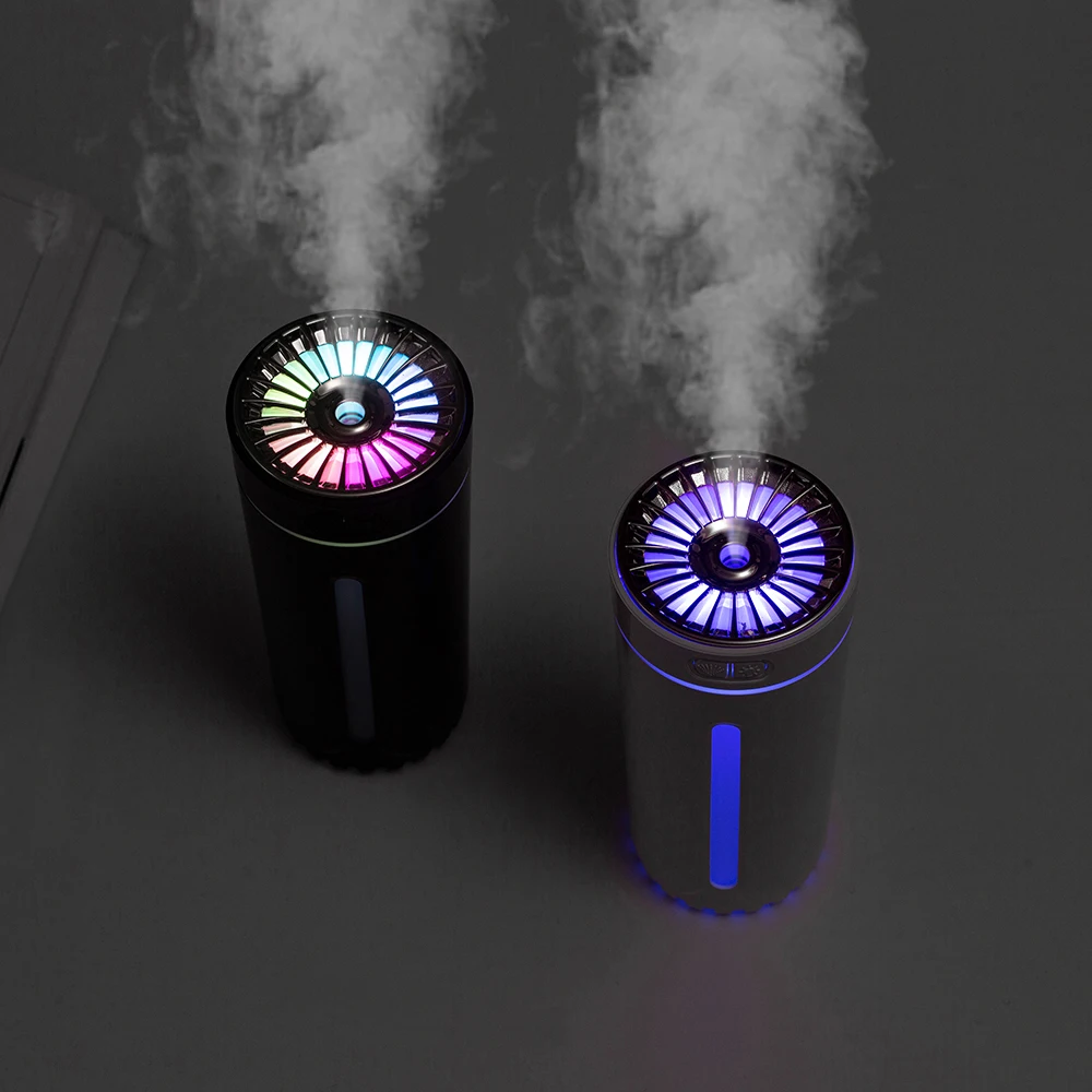 Fast Shipping Car air Diffuser Mini Battery Powered Smart Cool Mist Portable H2o LED Humidifier for Car