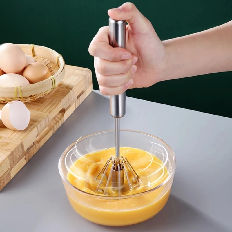Kitchen Whisk Semi Automatic Egg Whisk Hand Pressure Semi