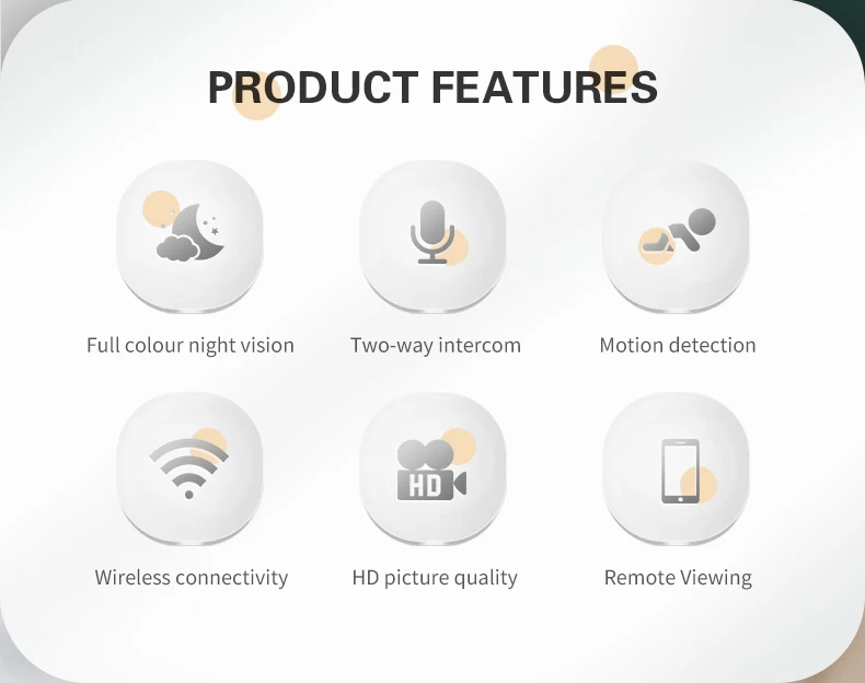 1080P Wifi Camera 360 Indoor Full Color Two Way Intercom Motion Detection JXLCAM Wireless Surveillance Camera