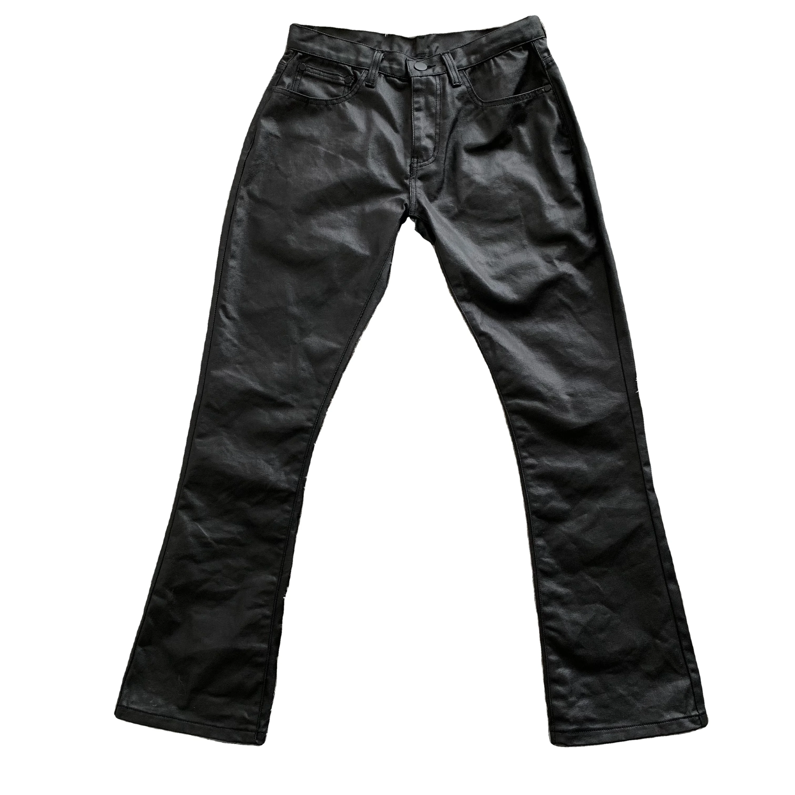 DENIMGUYS Custom Waxing Denim Pants Men Streetwear Hip Hop Waxing 