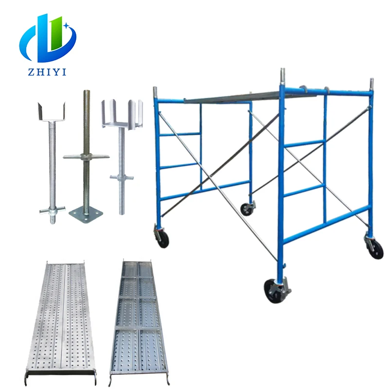 Building Construction Scaffold Material Tools Scaffoldings Ladder Scaffolding Items Parts Telescopic h Beam Jack Used Scaffoldin