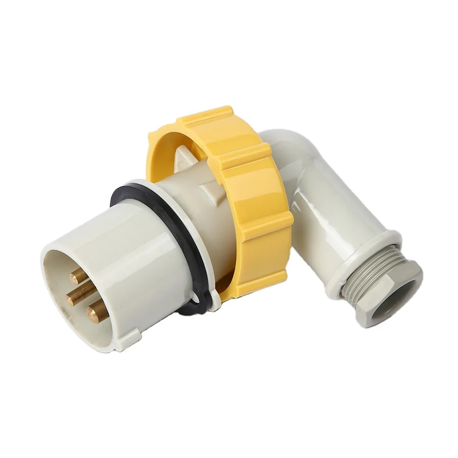 Promotion High Performance 2P + Earth Plug 792755 (P12-2B1) 100-130V YELLOW Watertight Marine IEC Plug
