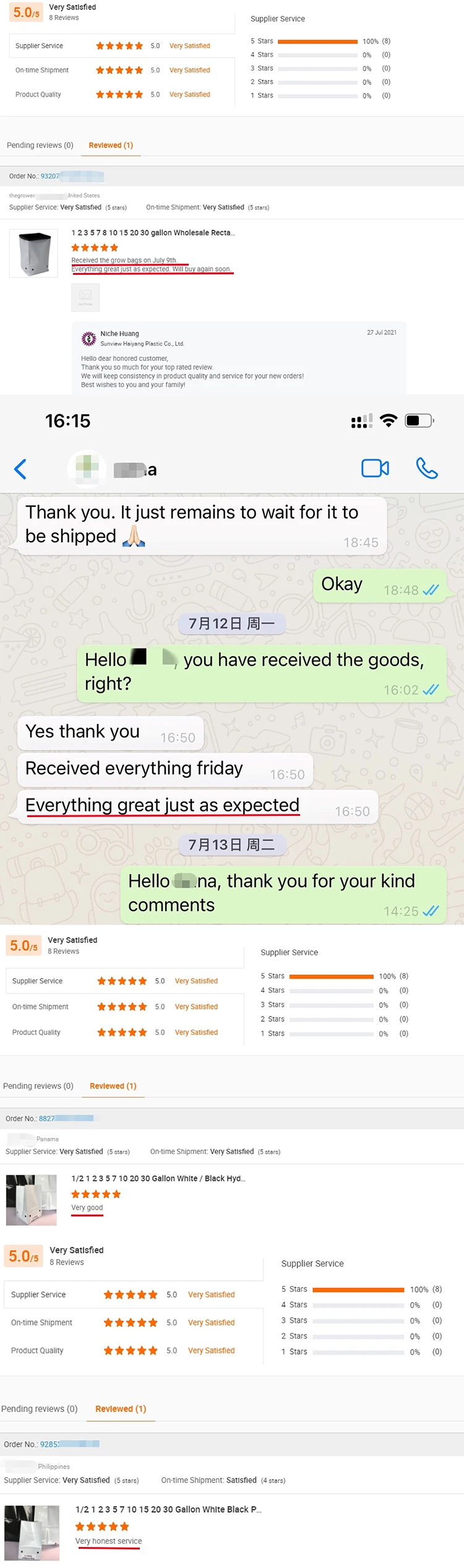 Uv Resistant 1gal 2gal 3gal 5gal 7gal 10gal 20gal 30gal White Black Plant Nursery Grow Bag With