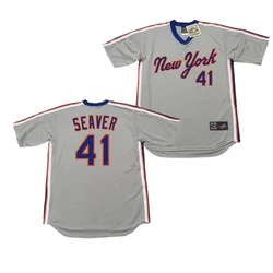 Wholesale Men's New York 33 MATT HARVEY 36 JERRY KOOSMAN 41 TOM SEAVER 42  ROGER McDOWELL 57 JOHAN SANTANA Baseball Jersey Stitched S-5XL From  m.