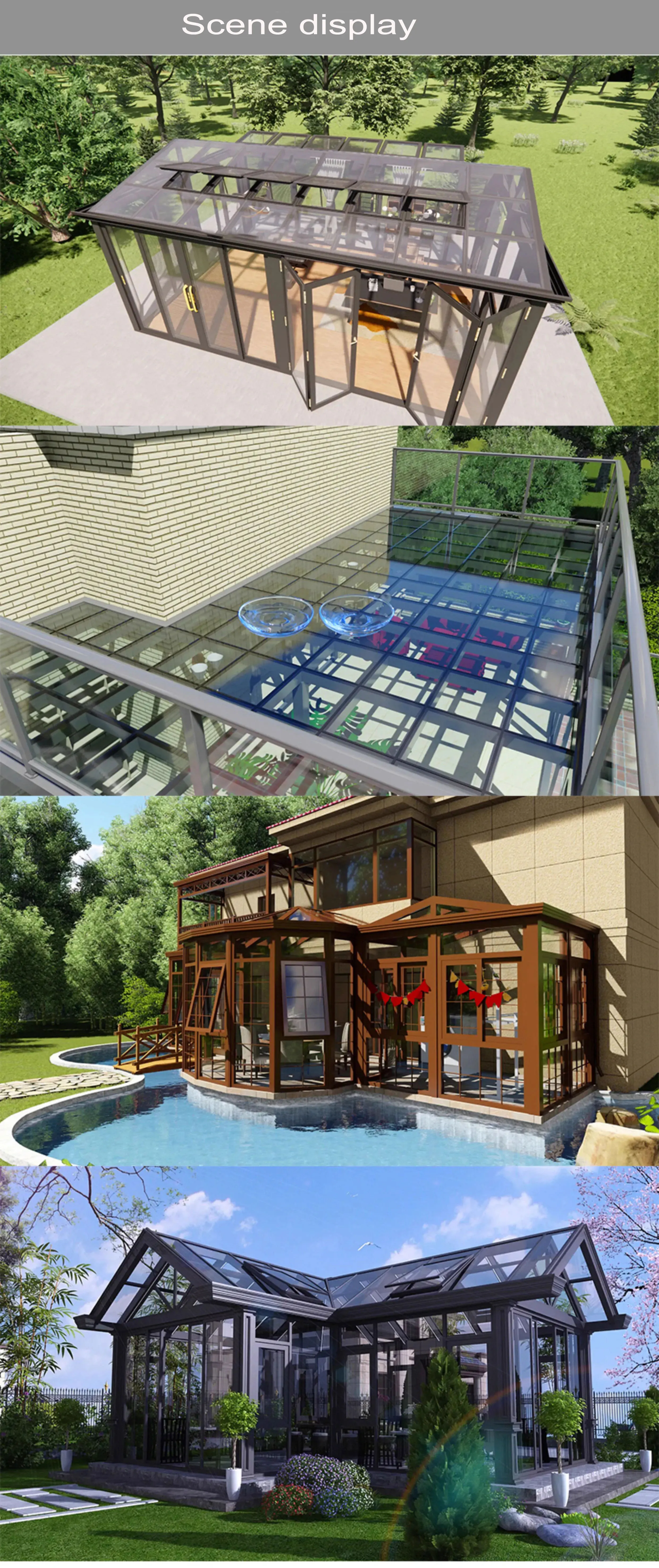 Solarium Picture Modern Solarium Conservatory Aluminum Glass House Sun Room Enclose ...