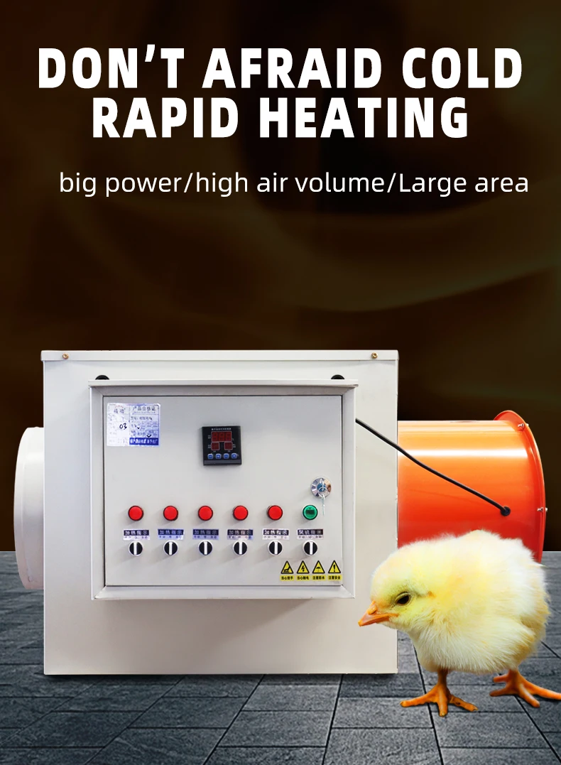 220/380v 5kw Heating Equipment Electric Fan Air Heater With High