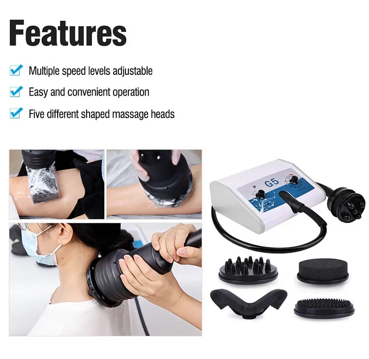 Portable 5 Heads Massager Fat Burning Vibrating G5 Body Slimming G5 Vibration Massage Machine Portable 5 Heads Massager Fat Burning Vibrating G5 Body Slimming G5 Vibration Massage Machine