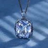 Black Gold White Blue plated pendant with Chopin chain