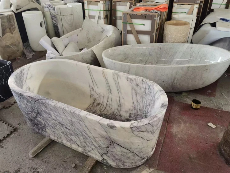 natural marble bathtub for hotel