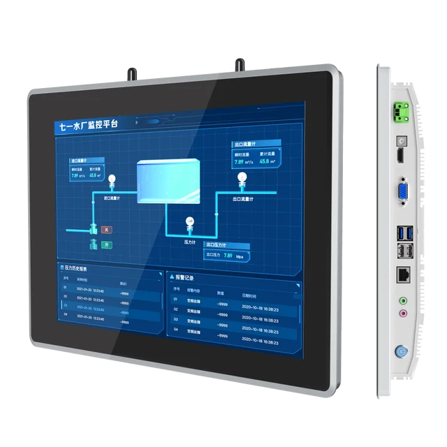 13.3 Inch LCD Display Computer Monitor Plastic Case LED Backlight 12V DC Input Wall Mount Desktop Industrial Monitor Display