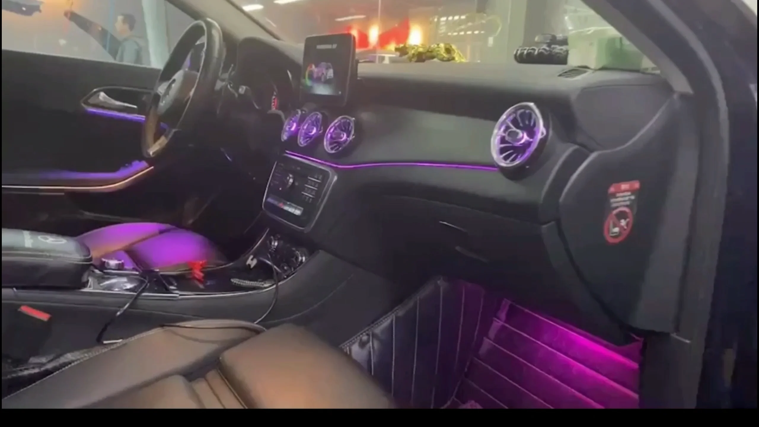 Factory Customized Stylish Auto Decoration Ambient Light Kit 12 Colors