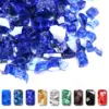Blue Reflective Fire Glass