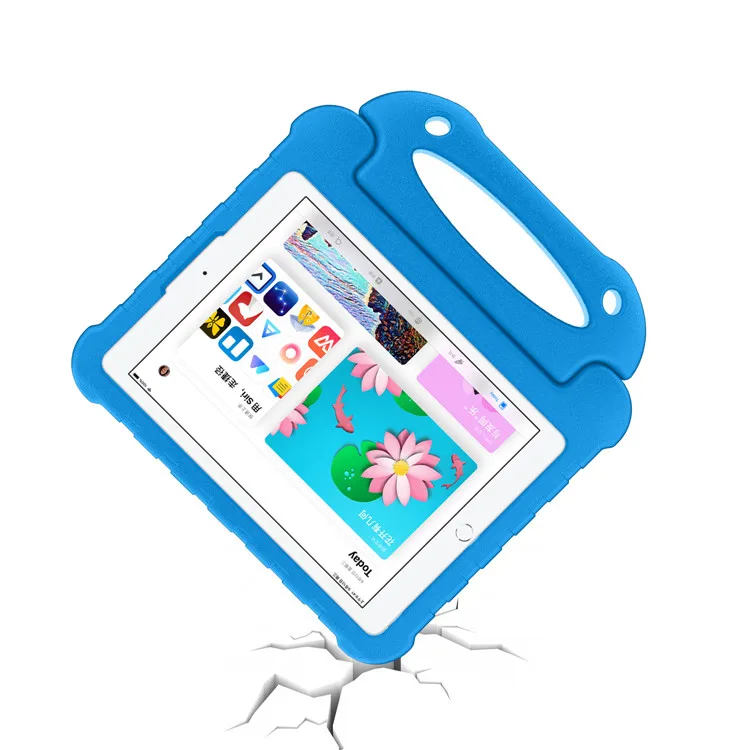 product laudtec cartoon eva shockproof blue kids eva tablet cover case for ipad 10th gen air 4 5 109 inch case with handle-5