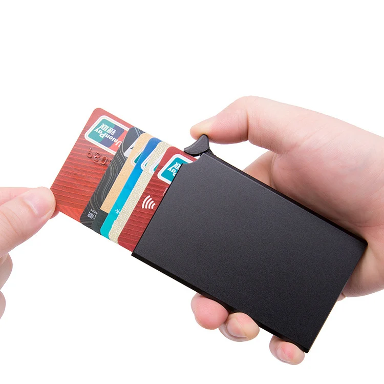 Men Women Aluminum Alloy Credit Card Protector Holder Wallet Card Purse Case 
